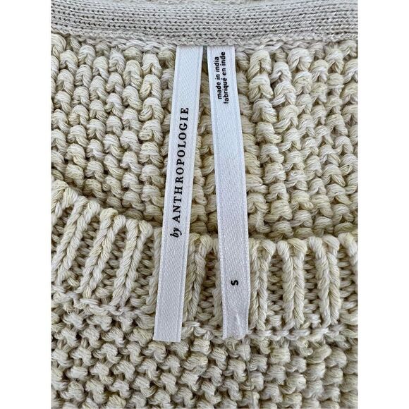 NWT Anthropologie Printed-Sleeve Ruffle Sweater - Picture 5 of 10